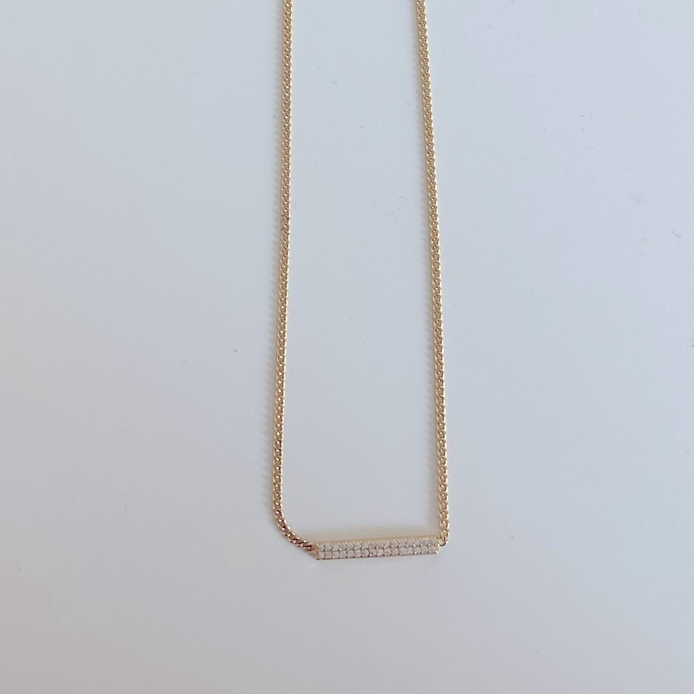 Gorjana Wilder Shimmer Bar Necklace
